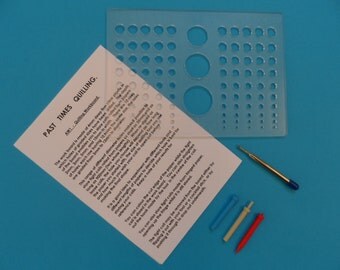 Quilling Tool Pack. Quilling Workboard, 3mm metal tool and 3 plastic tools