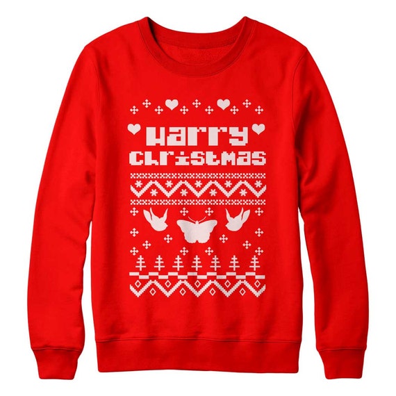 Items similar to Harry Christmas Ugly Christmas Holiday Sweater Red / White on Etsy