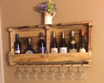 Wine Rack Pallet Wood- Unfinished
