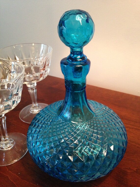 Vintage Cobalt Blue Wine Decanter / by HeirloomVintageChina