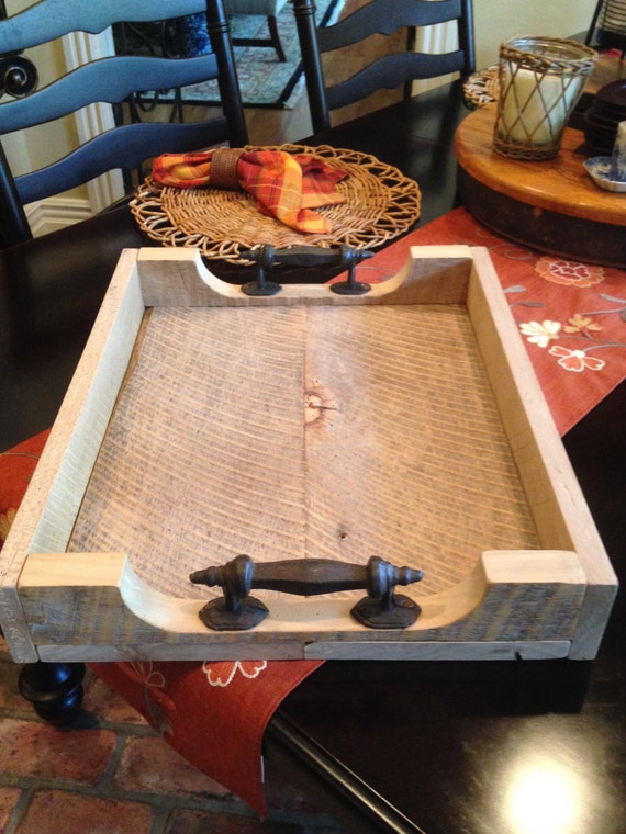 Rustic serving tray