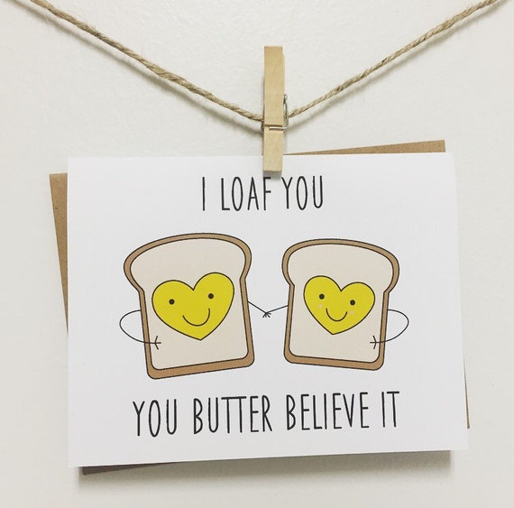 Digital Anniversary Card I Loaf You Greeting Card