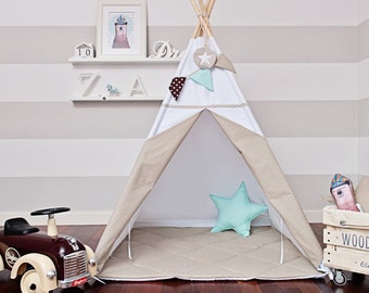 Teepee Tent - Scandinavian White