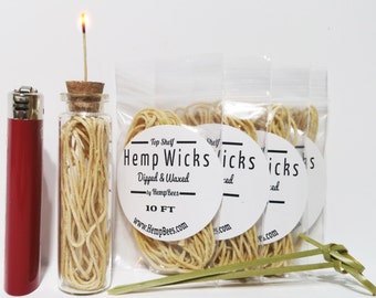 Organic HempBees Hemp Wick Dispenser w/ 50 FT HB hempwick bee hemp line lighter