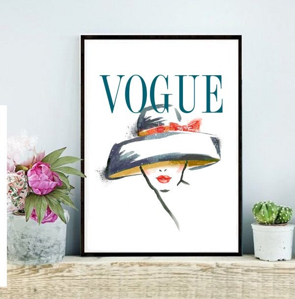 Vogue Print Fashion Print Printable Wall Art by inthepinkprints