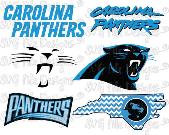 Carolina Panthers Football Logo Design Cutting by SVGFileDesigns