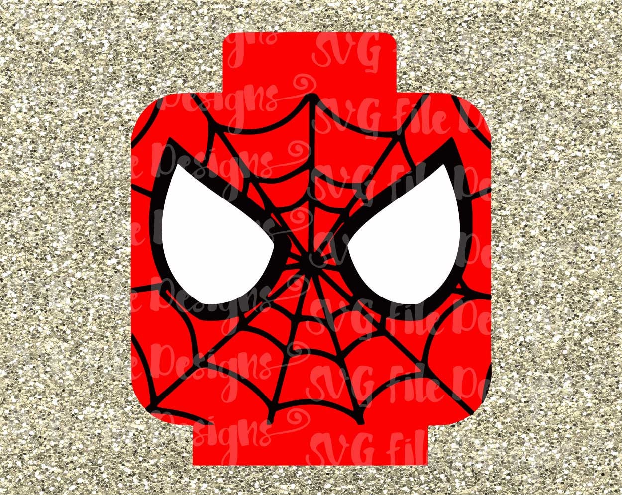 Spiderman Lego Cutting File in Svg Eps Dxf and by SVGFileDesigns