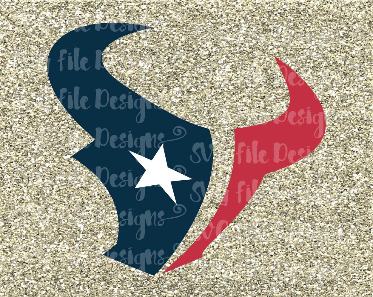 Houston Texans Football Logo Design Cutting File by SVGFileDesigns