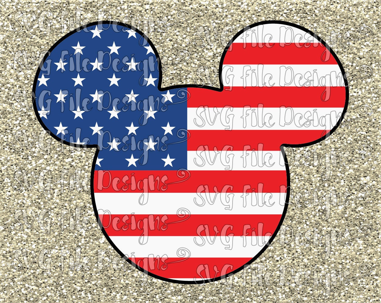 Download Mickey Mouse American Flag Patriotic Stars and by ...