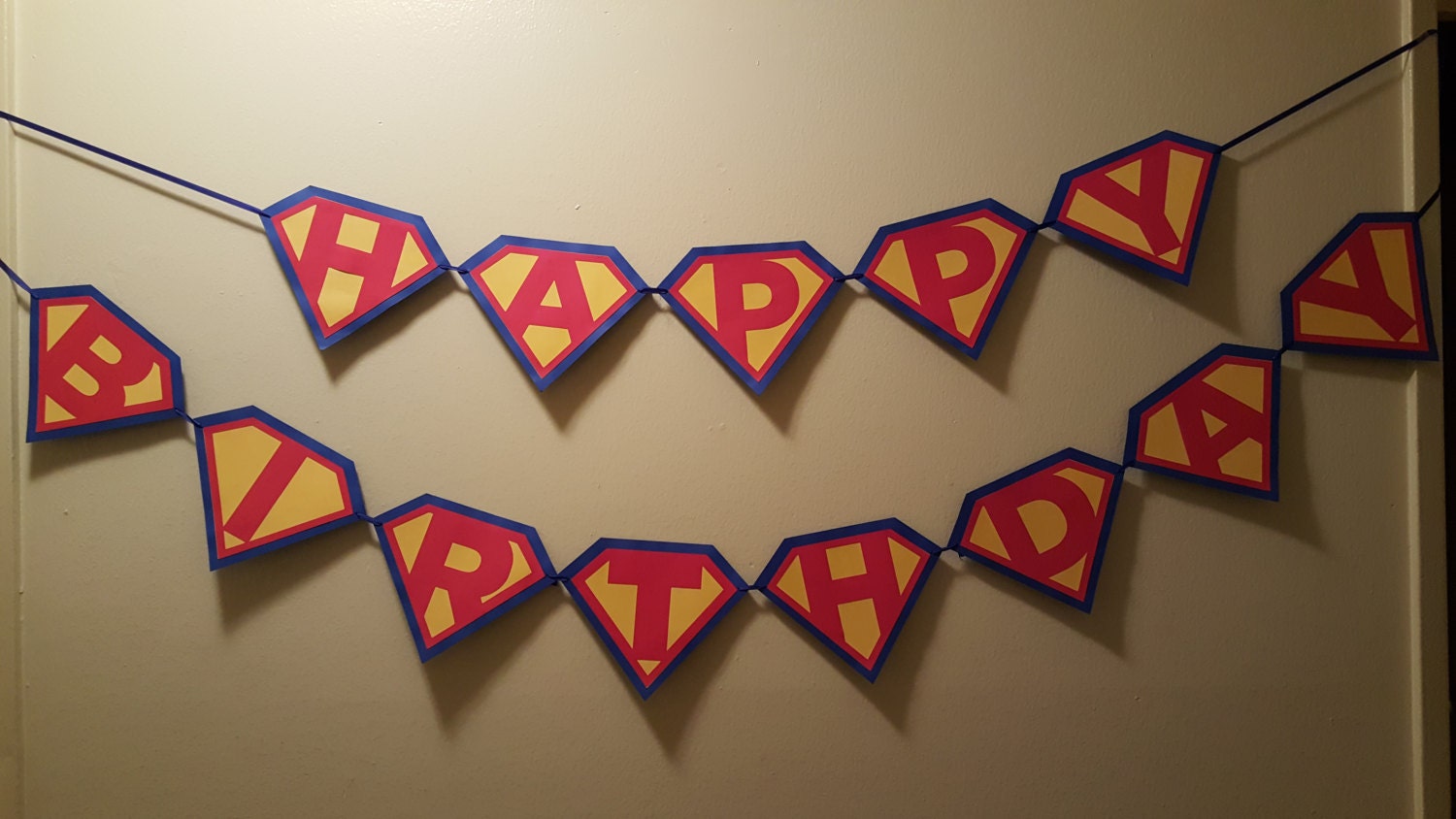 Superman Birthday Banner