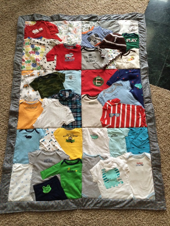 First Year Baby Clothes keepsake quilt DEPOSIT
