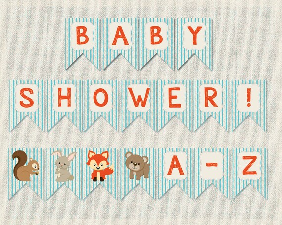 bunting banner alphabet boys girls gender neutral