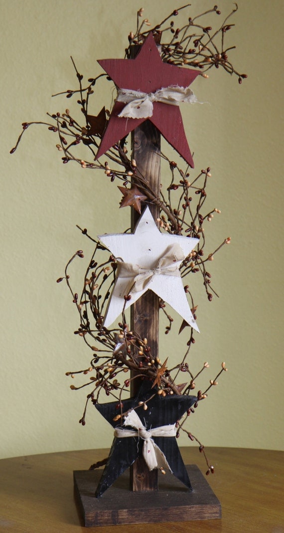 Primitive Star Stand Shelf Sitter