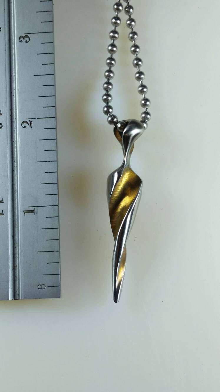 Drill bit spike pendant. by Madmachinist on Etsy