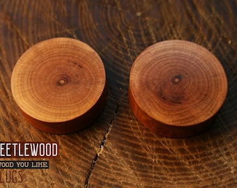 Ear Plugs Wood From Apricot - Ear Plugs - Wood Plugs - Ear Wood Plugs - Wood Gauges - 9/16' - 1/2' - 5/8' - 7/8' - 3/4' - 19mm - 18mm - 00g