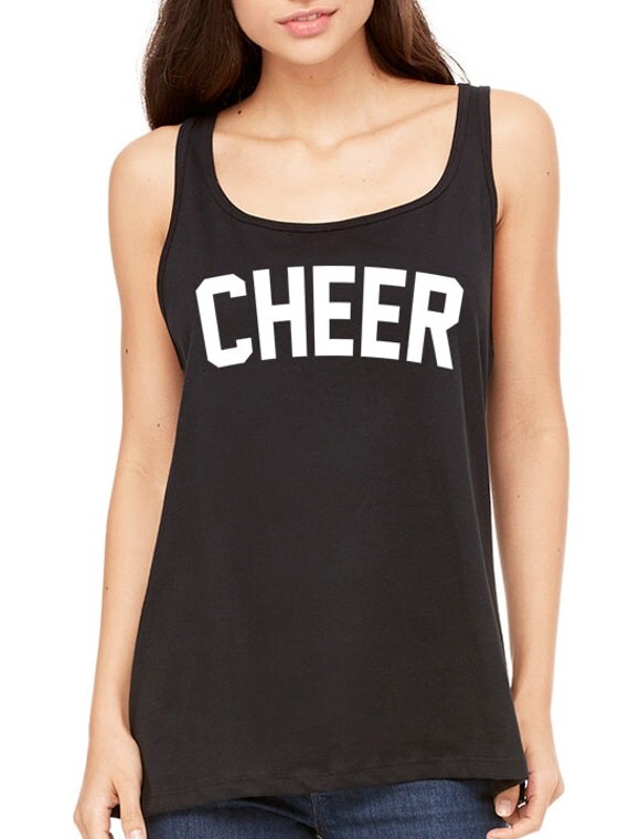 Cheer Shirt Tank Top Cheerleading Shirts Vest Tshirt by YELLMART