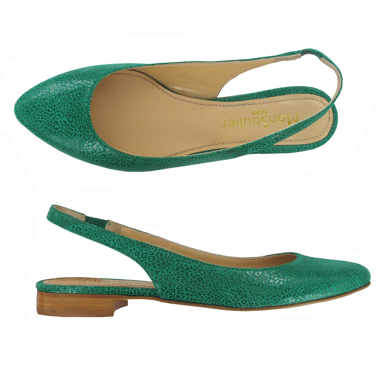 suede slingback flats