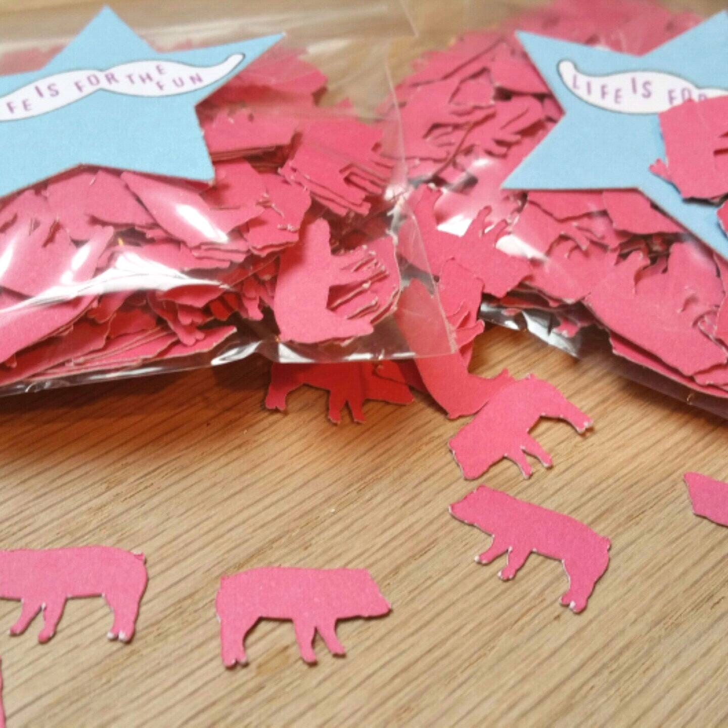 Pig party decori do BBQ decorations pig roast Pig confetti