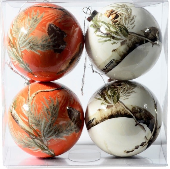 realtree orange and white christmas ornaments realtree orange and white christmas ornaments