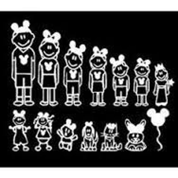 Disney Family Decals1 for by PaisleesCorner on Etsy