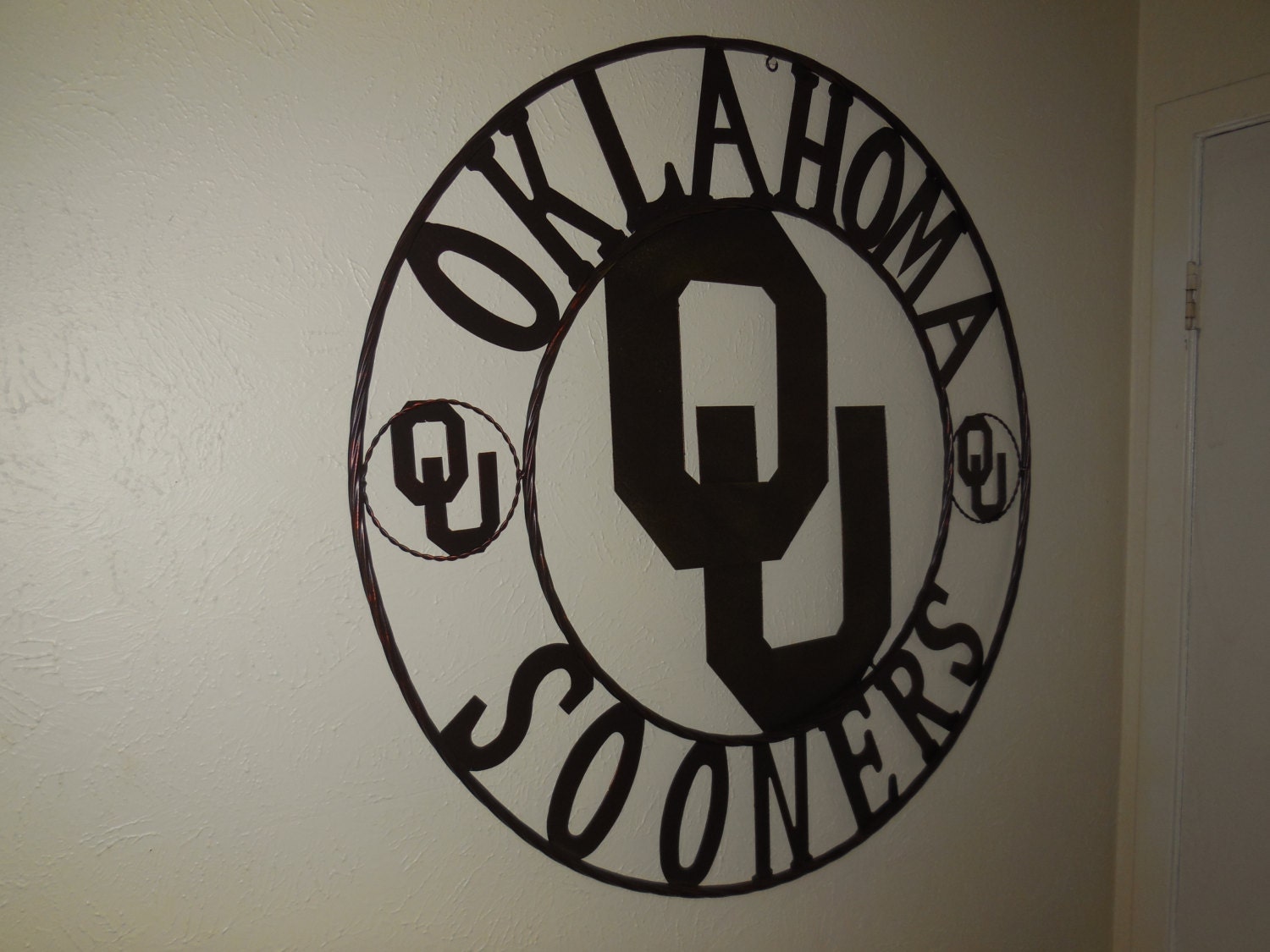 36 OU SOONERS OKLAHOMA Decor Metal Wall Art Home by egiftings