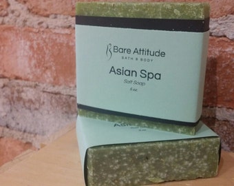 Asian Spa, Sea Salt Soap Bar (Vegan, Palm Free)