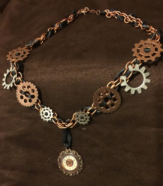 Copper-themed Steampunk Necklace