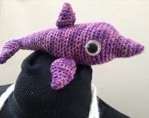 purple stuffed dolphin