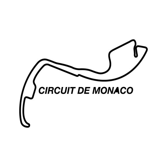 Circuit De Monaco Vinyl Decal Monte Carlo Street by HealerAndCo