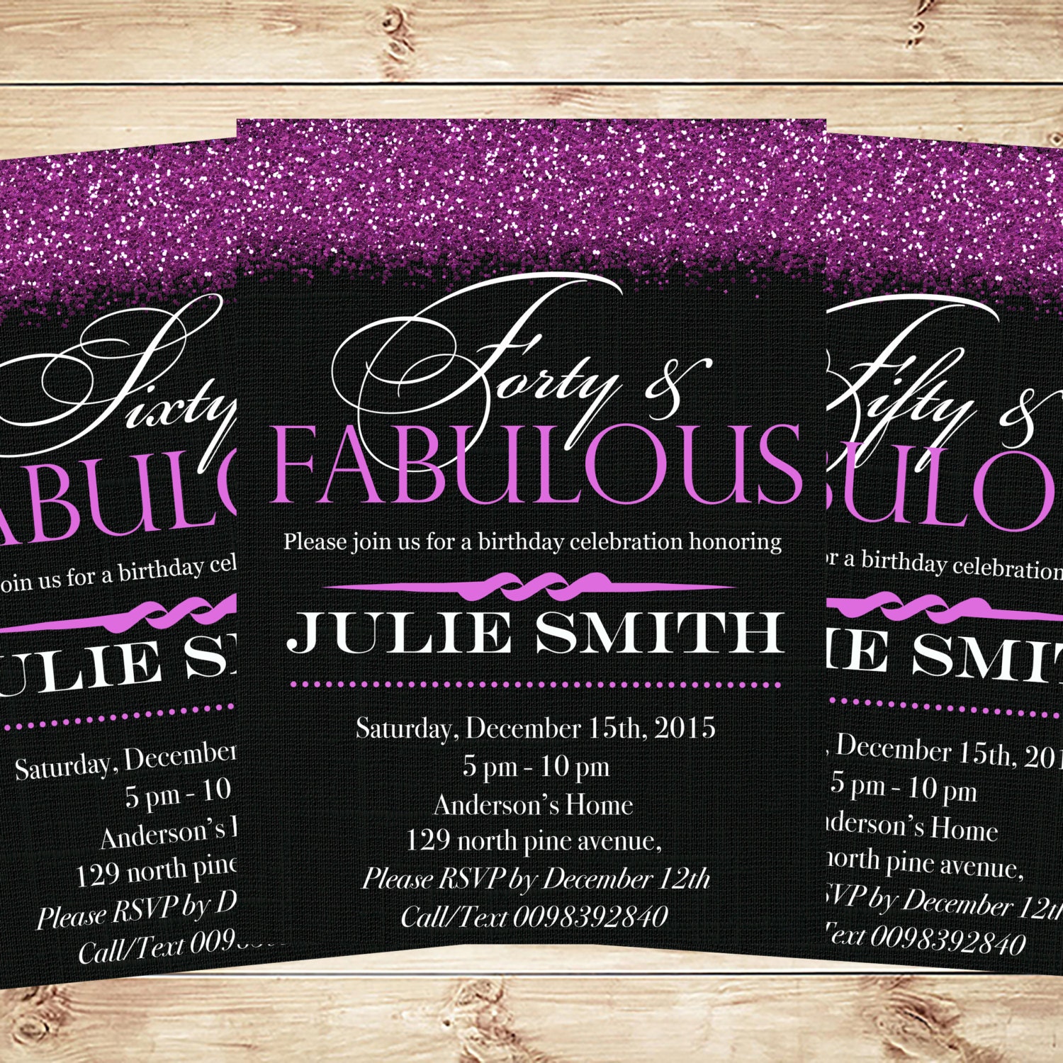 Fifty And Fabulous Birthday Invitations 5