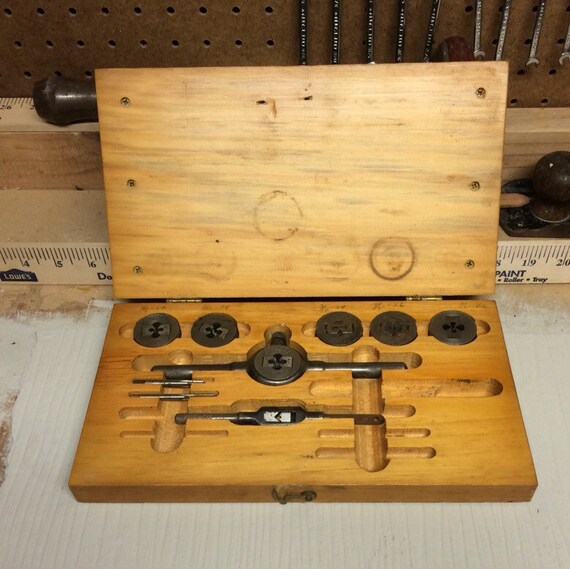 Vintage Greenfield Tap and Die Little Giant mostly Tool Set