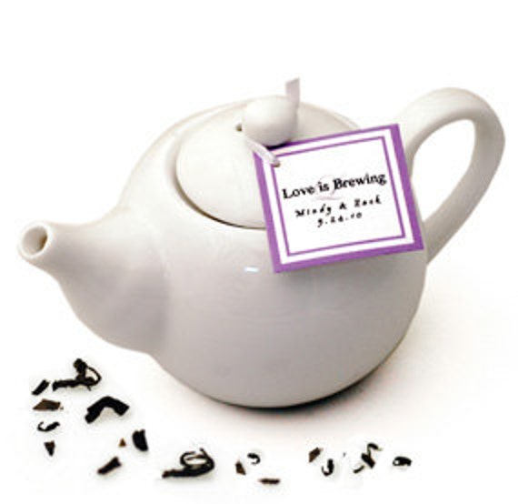 Mini Teapot Party Favor by CreateavityTeas on Etsy
