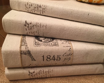 Decorative Books, Beige Books, French Country Decor, Tan, Brown, Instant Library, Neutral Books, Instant Library,