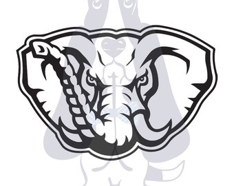 Alabama Crimson Tide Elephant Cutting File in Svg, Eps, Dxf, Png, Jpeg, and Studio for Cricut & Silhouette