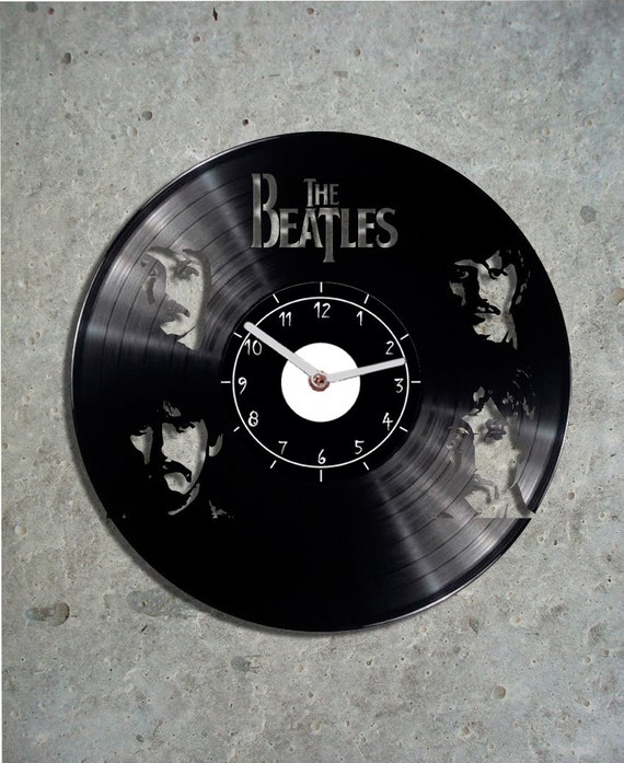 Vinyl clock The beatles record clock wall clock The