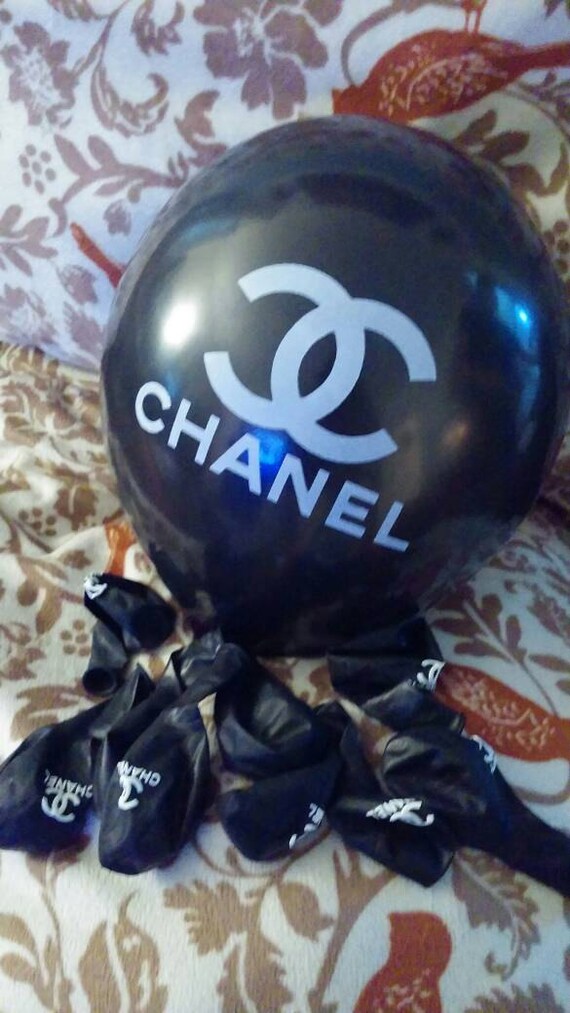 CHANEL logo balloons by AUDILOVESETSY on Etsy