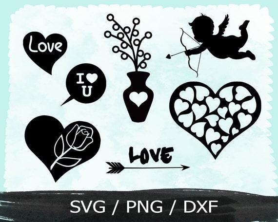 Download Love SVG , Heart , PNG, DXF ,Cutting File, use with ...