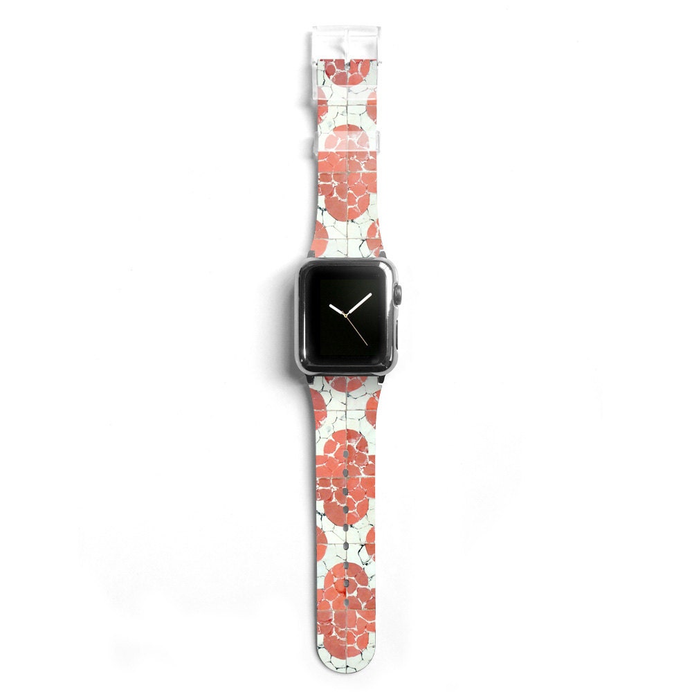 Floral Apple watch band women Apple watch strap tile by