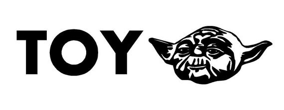 Truck Car Decal TOY YODA DECAL Toyota Vinyl Decal Outdoor