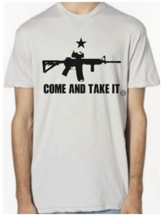 AR-15 Come and Take It T-shirt Made in America 2A by 2Athreads