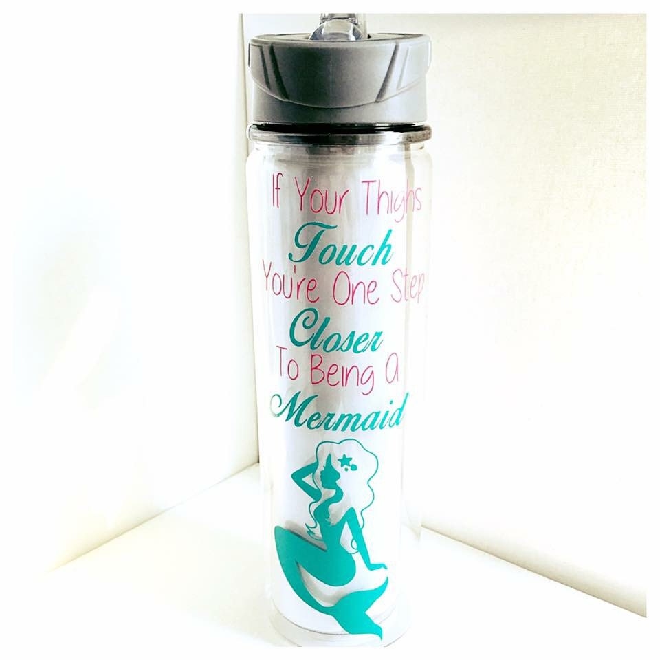 Mermaid water bottle mermaid bottle personalized mermaid