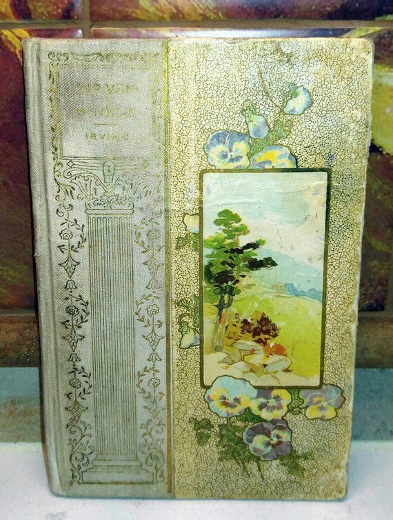 Washington Irving Rip Van Winkle Gorgeous Antique Book