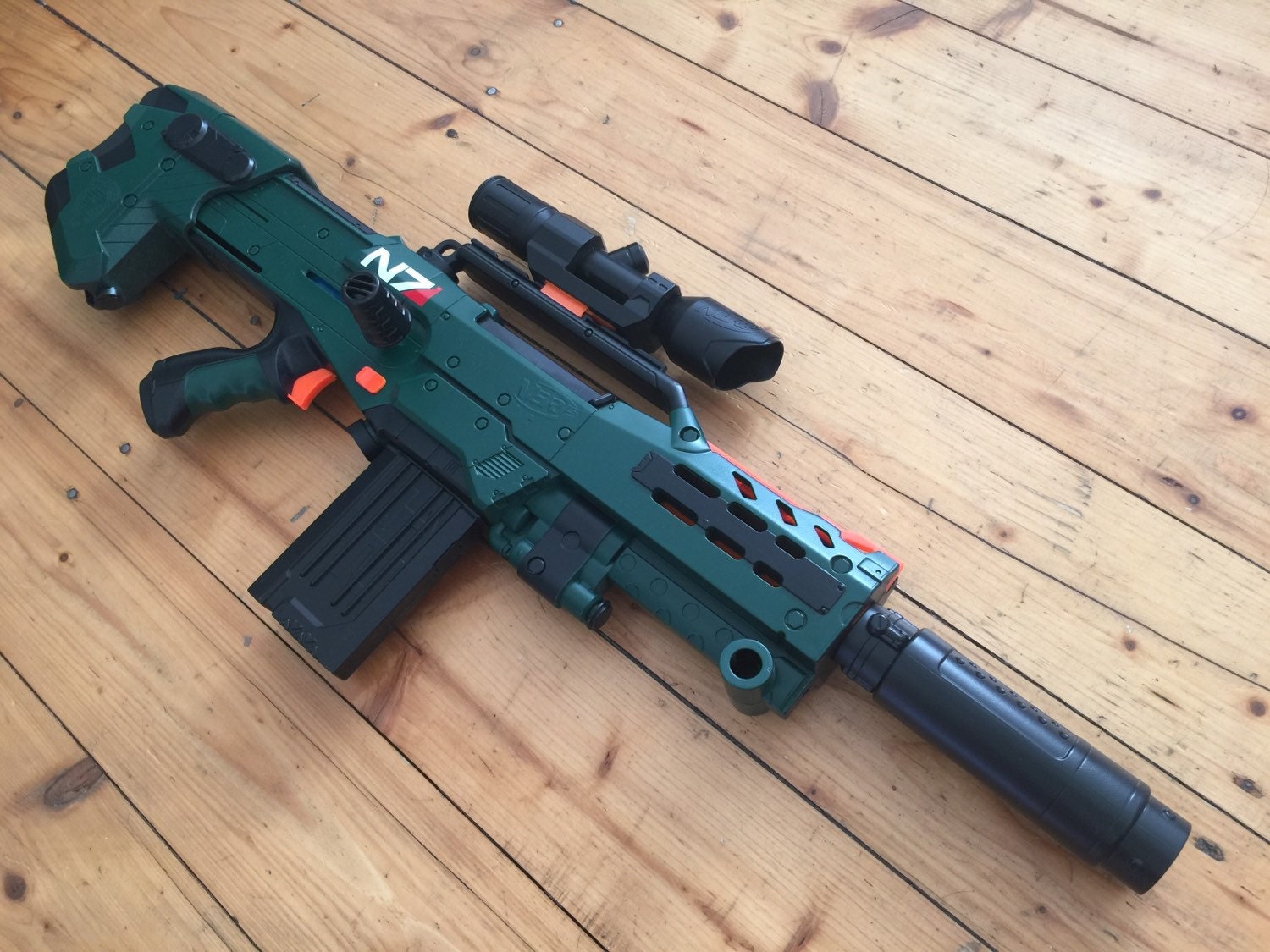 SUPER SALE Custom Nerf Longshot N7 Paint Job