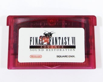 Final Fantasy 6 VI Advance Restored GBA Cartridge Sound and Color Restoration for Nintendo Game Boy Advance RPG Cart - Free Shipping!