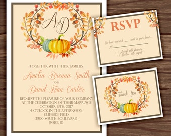 Pumpkin Wedding Invitations 8