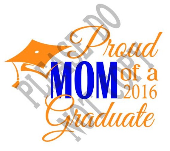 Download Proud MOM of 2016 Graduate SVG Cut File