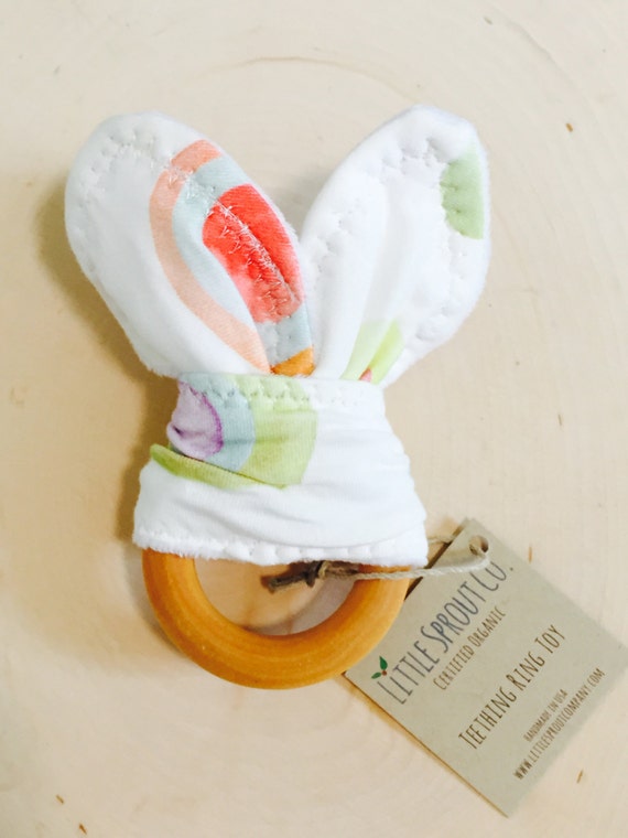 Organic Baby Teething Ring SALE Teething Ring CPSIA