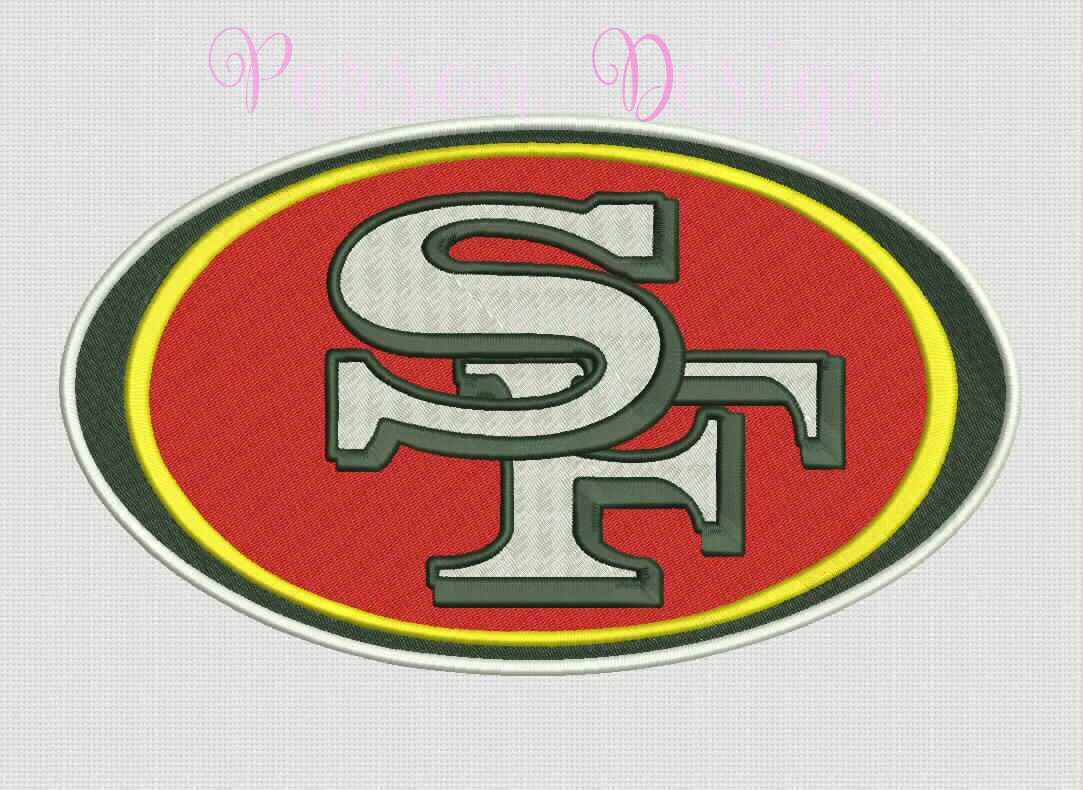 San Francisco 49ers 5 Size Embroidery Designs by ParsonDesign