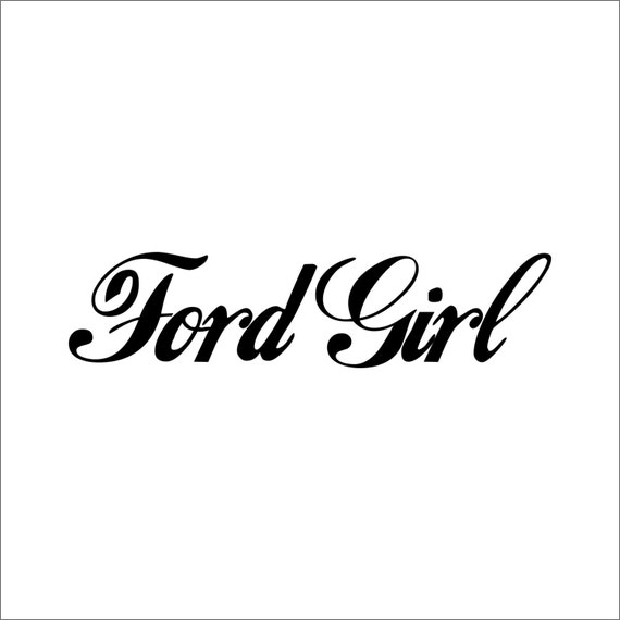 Ford Girl Sticker Decal