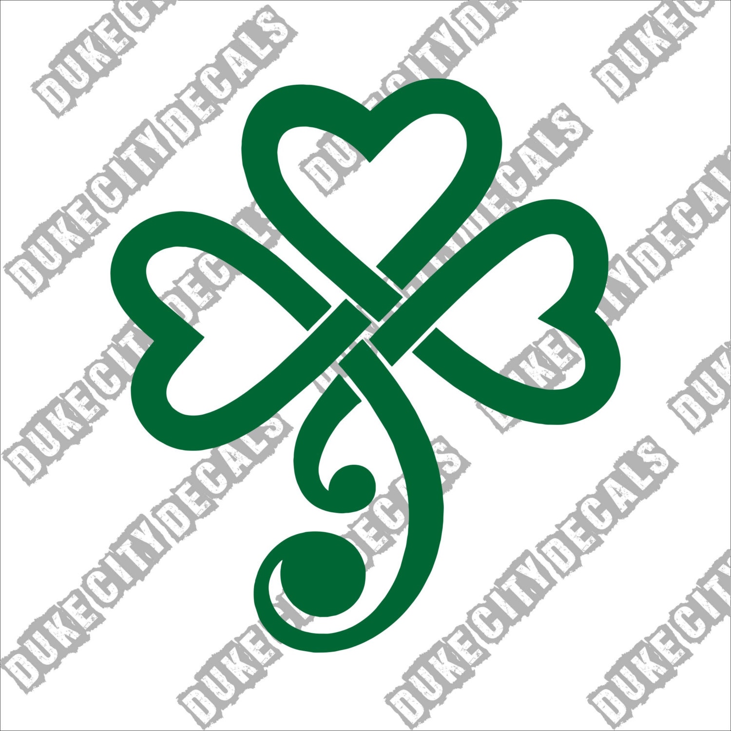Irish Shamrock Vinyl Sticker Decal Clover Decal Lucky